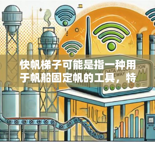 快帆梯子可能是指一种用于帆船固定帆的工具，特别是用于快速航行或在风力强劲时保持稳定。这种梯子可能是设计在特定条件下，如快速航行或大风环境下，用于固定大帆板或大帆船，以确保帆的稳定性和航速的快速性