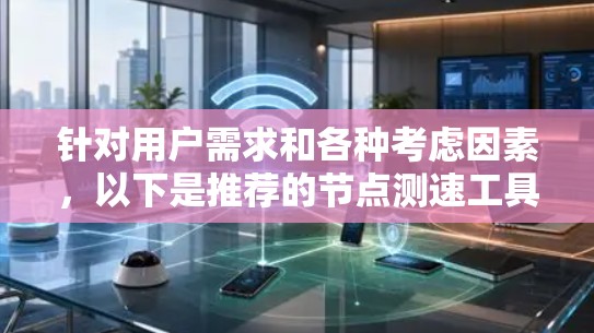 针对用户需求和各种考虑因素,以下是推荐的节点测速工具 针对用户需求和各种考虑因素,以下是推荐的节点测速工具