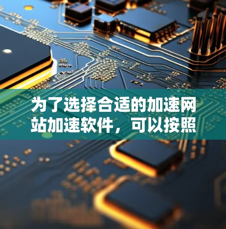 为了选择合适的加速网站加速软件,可以按照以下步骤进行 为了选择合适的加速网站加速软件,可以按照以下步骤进行