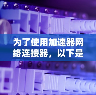 为了使用加速器网络连接器,以下是一些步骤 为了使用加速器网络连接器,以下是一些步骤